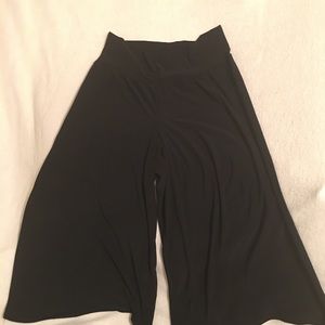 High-Rise Culottes, Black